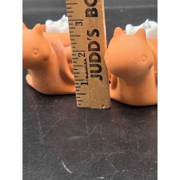 Partylite Set of 2 Turte Terrecotta Candle Holders with Battery Operated Candles - Picture 7 of 16